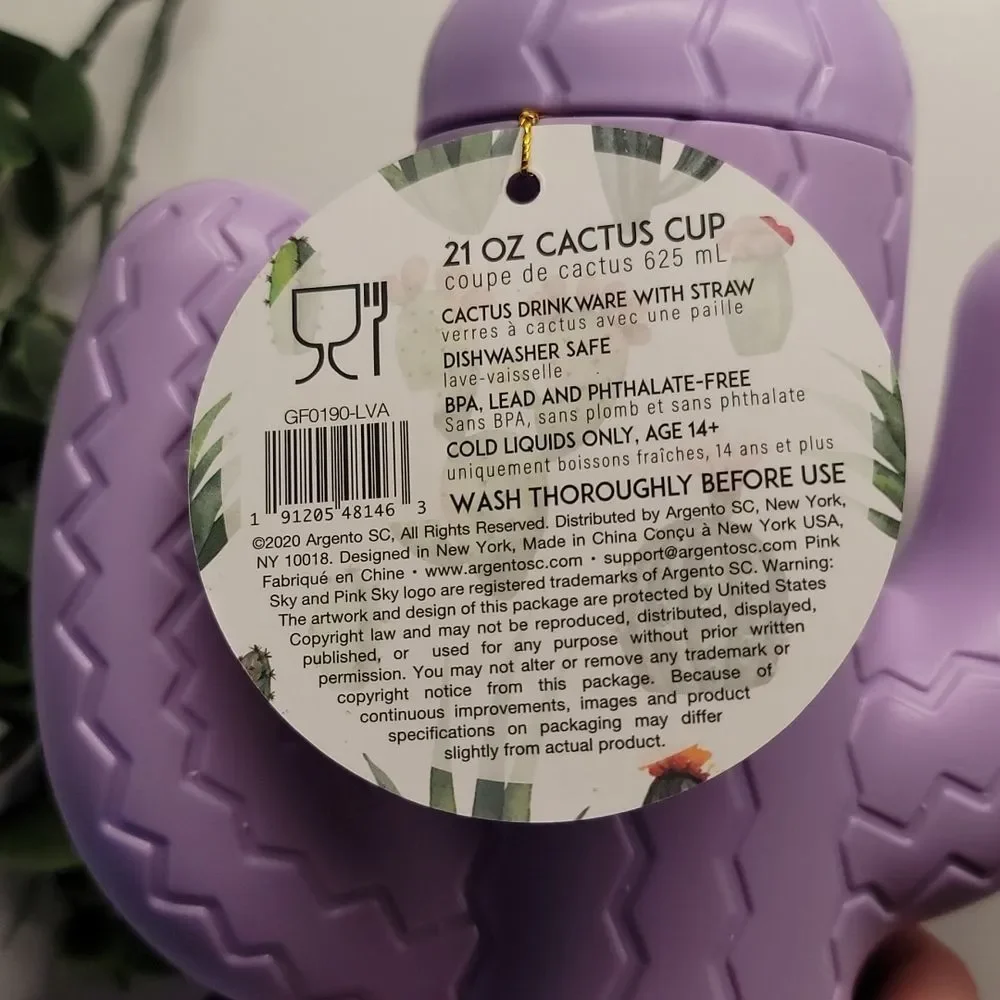 Pink Sky Purple Cactus Cup